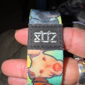 Colorful Cartoon Dog Fabric Wristband - ZIZ Logo